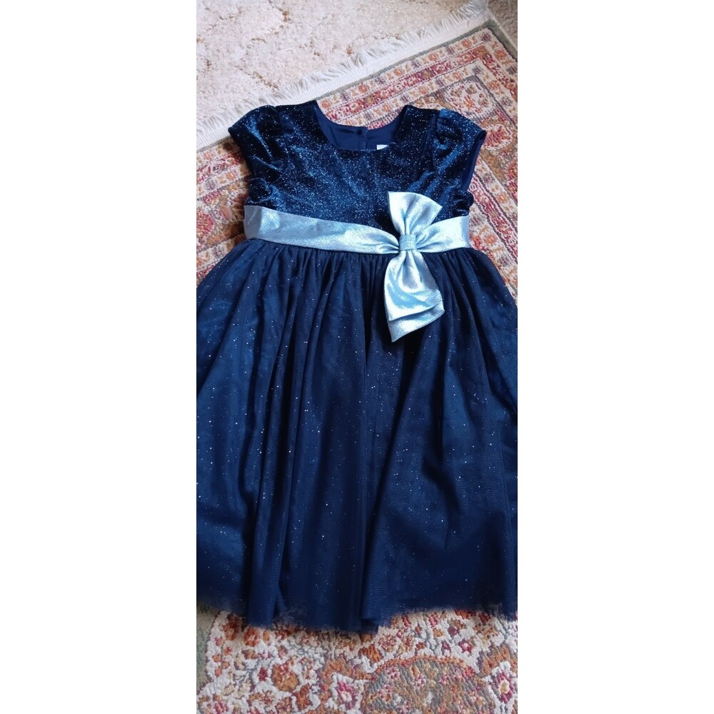 Jona Michelle Size 5 Dark Blue Glittery Dress